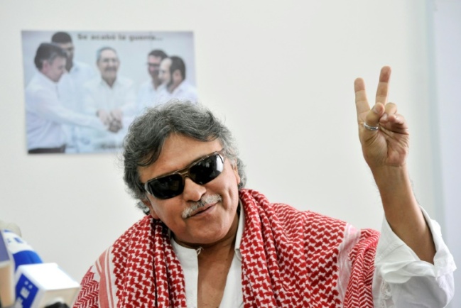 Jesús Santrich, uno de los líderes de la exguerrila FARC / AFP